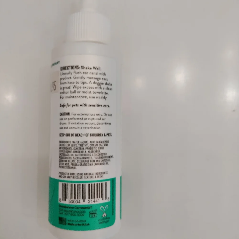 ✨ 4/$15 Skout's Honor Probiotic Dog Ear Cleaner, 4-fl oz bottle